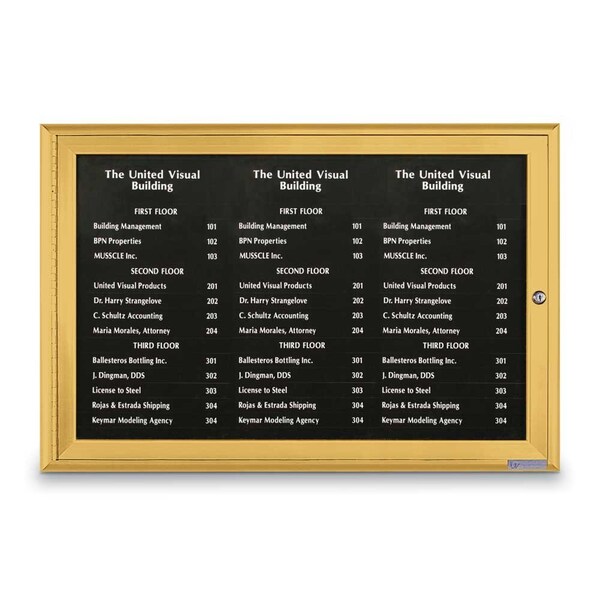 Outdoor Enclosed Combo Board, 72"x36", Satin Frame/Black & Cloud